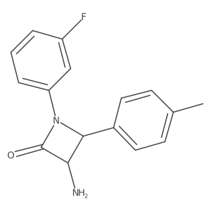 3-Amino-1-(3-fluorophenyl)-4-(p-tolyl)azetidin-2-one结构式