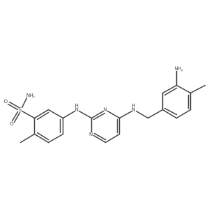 5-[[4-[(3-amino-4-methylphenyl)methylamino]-2-pyrimidinyl]amino]-2-methylBenzenesulfonamide Structure