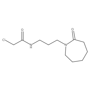 2-chloro-N-[3-(2-oxoazepan-1-yl)propyl]acetamide结构式