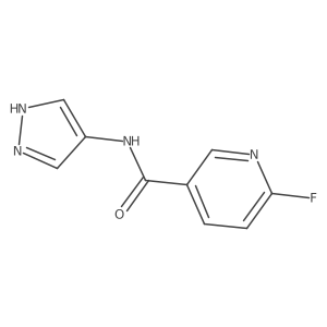 6-fluoro-N-(1H-pyrazol-4-yl)pyridine-3-carboxamide Structure