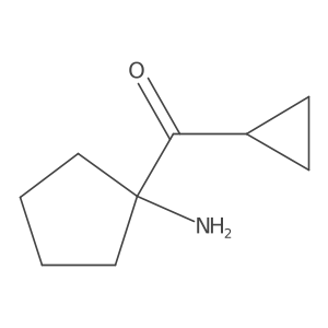 1-Cyclopropanecarbonylcyclopentan-1-amine Structure