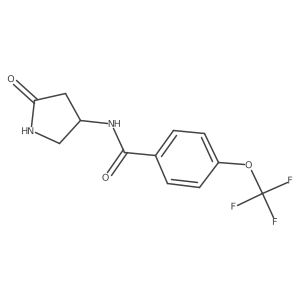 N-(5-oxopyrrolidin-3-yl)-4-(trifluoromethoxy)benzamide Structure