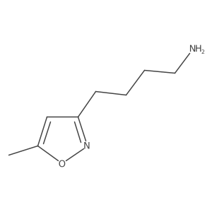 4-(5-Methyl-1,2-oxazol-3-yl)butan-1-amine结构式