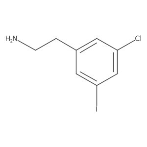 2-(3-Chloro-5-iodophenyl)ethanamine Structure