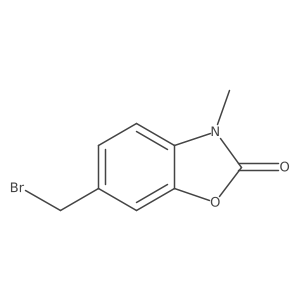 6-(Bromomethyl)-3-methylbenzo[d]oxazol-2(3H)-one结构式