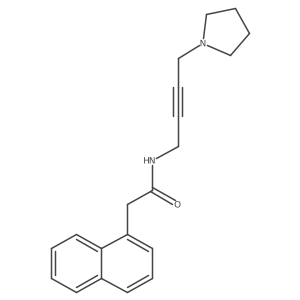 2-(1-naphthyl)-N-(4-pyrrolidin-1-ylbut-2-ynyl)acetamide结构式
