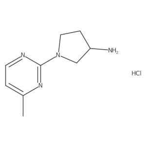 (S)-1-(4-methylpyrimidin-2-yl)pyrrolidin-3-amine hydrochloride结构式