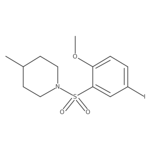 1-(5-Iodo-2-methoxybenzenesulfonyl)-4-methylpiperidine结构式