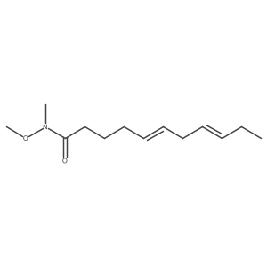 (5Z,8Z)-N-methoxy-N-methylundeca-5,8-dienamide结构式