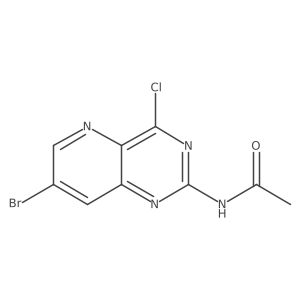 N-(7-bromo-4-chloropyrido[3,2-d]pyrimidin-2-yl)acetamide结构式