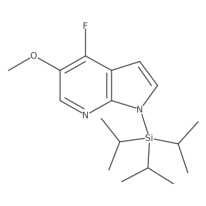 4-Fluoro-5-methoxy-1-(triisopropylsilyl)-1H-pyrrolo[2,3-b]pyridine Structure