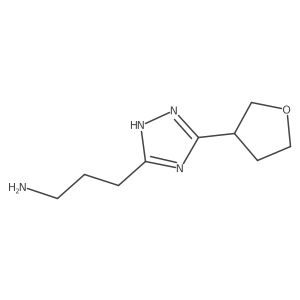 3-(5-(Tetrahydrofuran-3-yl)-4h-1,2,4-triazol-3-yl)propan-1-amine Structure