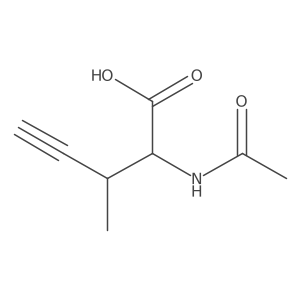 rel-(2R,3S)-2-(Acetylamino)-3-methyl-4-pentynoic acid Structure
