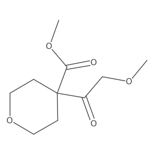 Methyl 4-(2-methoxyacetyl)tetrahydro-2H-pyran-4-carboxylate Structure