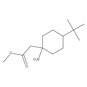 Methyl 2-(1-amino-4-tert-butylcyclohexyl)acetate Structure