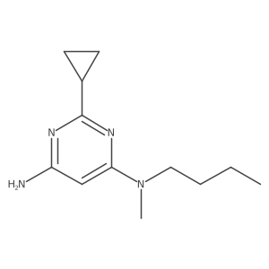 N4-butyl-2-cyclopropyl-N4-methylpyrimidine-4,6-diamine Structure