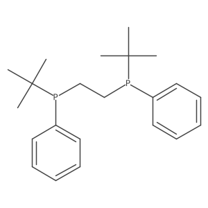 (1S,2S)-Bis[tert-butyl(phenyl)phosphino]ethane结构式