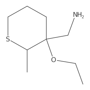 (3-Ethoxy-2-methylthian-3-yl)methanamine结构式
