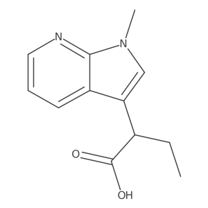 2-{1-methyl-1H-pyrrolo[2,3-b]pyridin-3-yl}butanoic acid Structure