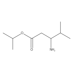 Propan-2-yl 3-amino-4-methylpentanoate Structure