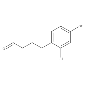 4-(4-Bromo-2-chlorophenyl)butanal Structure