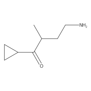 4-Amino-1-cyclopropyl-2-methylbutan-1-one结构式