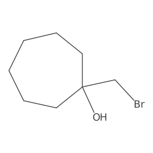 1-(Bromomethyl)cycloheptan-1-ol结构式