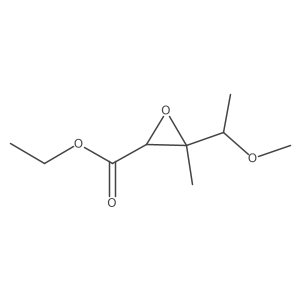Ethyl 3-(1-methoxyethyl)-3-methyloxirane-2-carboxylate Structure