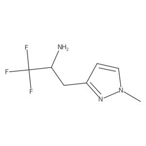 1,1,1-trifluoro-3-(1-methyl-1H-pyrazol-3-yl)propan-2-amine结构式