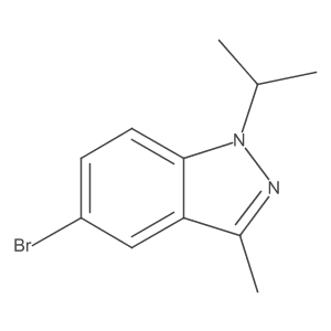 5-Bromo-3-methyl-1-propan-2-ylindazole结构式
