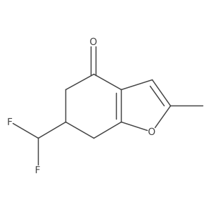 6-(Difluoromethyl)-2-methyl-6,7-dihydrobenzofuran-4(5H)-one结构式