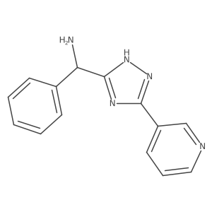 Phenyl(5-(pyridin-3-yl)-1H-1,2,4-triazol-3-yl)methanamine结构式