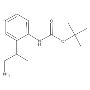 Tert-butyl n-[2-(1-aminopropan-2-yl)phenyl]carbamate结构式