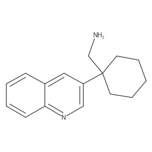 [1-(Quinolin-3-yl)cyclohexyl]methanamine结构式