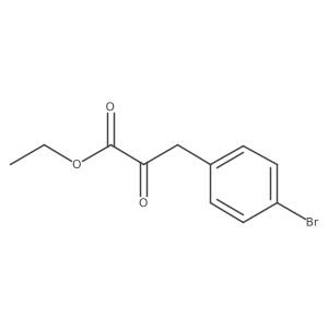 Ethyl 3-(4-bromophenyl)-2-oxopropanoate结构式