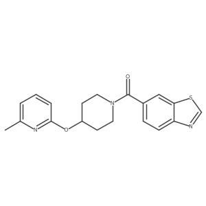 Benzo[d]thiazol-6-yl(4-((6-methylpyridin-2-yl)oxy)piperidin-1-yl)methanone Structure