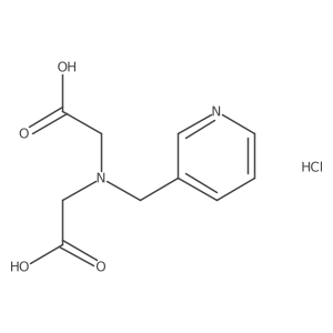 2-[(Carboxymethyl)(pyridin-3-ylmethyl)amino]acetic acid hydrochloride Structure