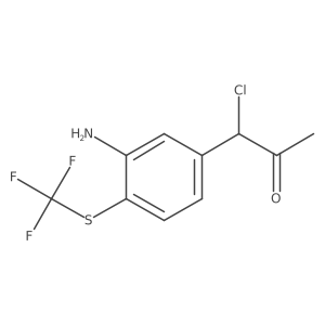 1-(3-Amino-4-(trifluoromethylthio)phenyl)-1-chloropropan-2-one Structure