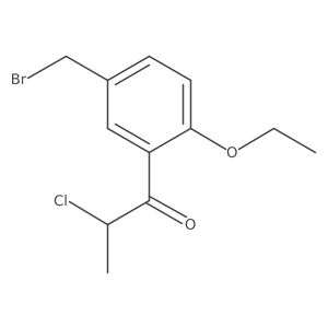 1-(5-(Bromomethyl)-2-ethoxyphenyl)-2-chloropropan-1-one Structure