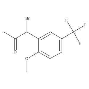 2-(1-Bromo-2-oxopropyl)-4-(trifluoromethyl)anisole Structure