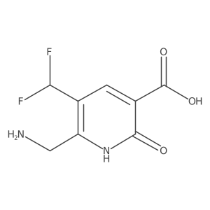 2-(Aminomethyl)-3-(difluoromethyl)-6-hydroxypyridine-5-carboxylic acid Structure