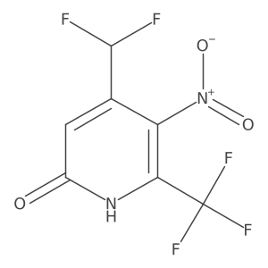 4-(Difluoromethyl)-5-nitro-6-(trifluoromethyl)pyridin-2-ol Structure