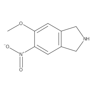 5-Methoxy-6-nitroisoindoline结构式