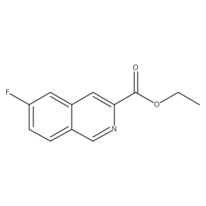 Ethyl 6-fluoroisoquinoline-3-carboxylate结构式
