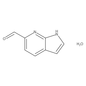 1H-Pyrrolo[2,3-b]pyridine-6-carbaldehyde hydrate Structure