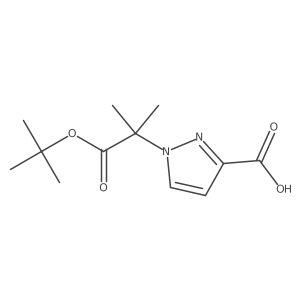 1-(2-tert-butoxy-1,1-dimethyl-2-oxoethyl)-1H-pyrazole-3-carboxylic acid Structure
