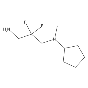 N-(3-amino-2,2-difluoropropyl)-N-methylcyclopentanamine结构式