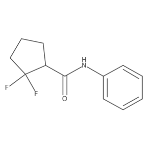 2,2-difluoro-N-phenylcyclopentane-1-carboxamide Structure