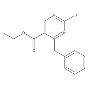 Ethyl 2-chloro-4-benzylpyrimidine-5-carboxylate结构式