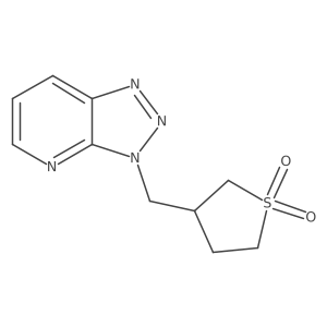 3-((3H-[1,2,3]Triazolo[4,5-b]pyridin-3-yl)methyl)tetrahydrothiophene 1,1-dioxide结构式